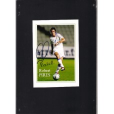 Signed photo of Robert Pires the France footballer.